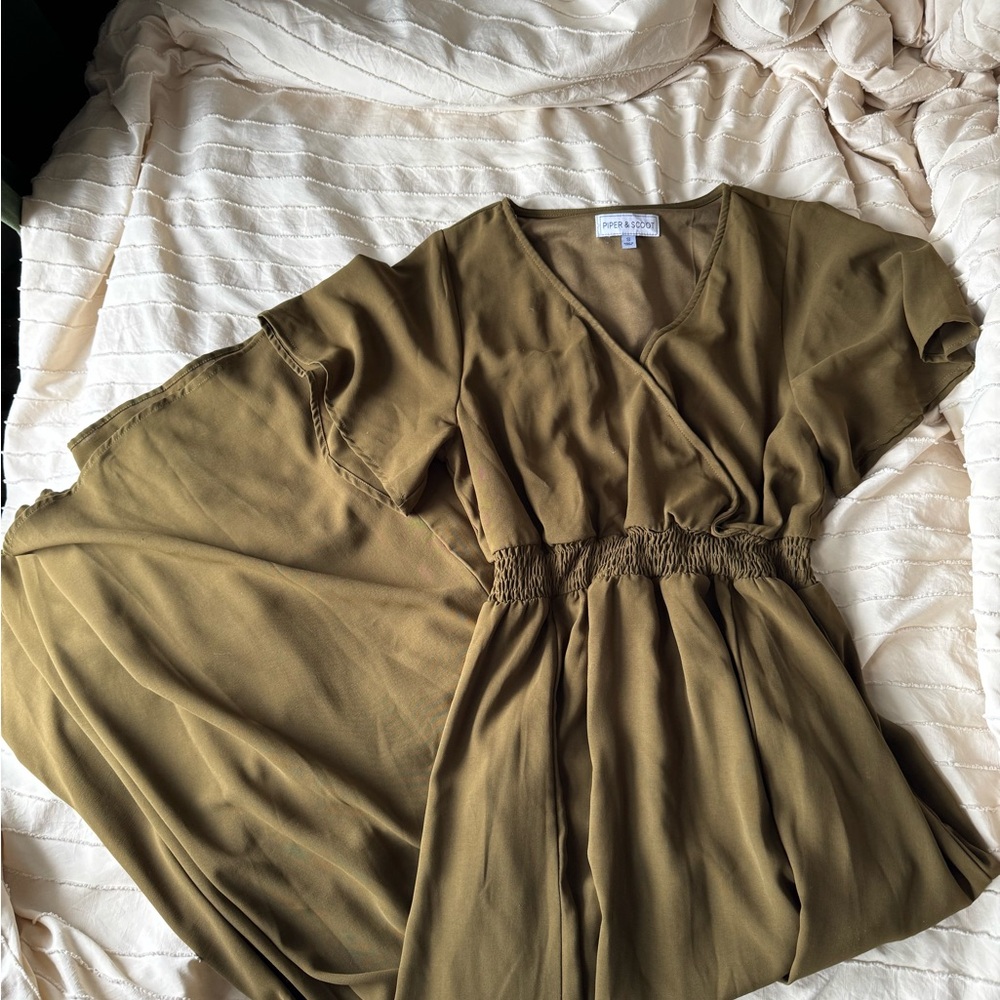 Olive Green Dress